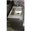 Image 1 : STAINLESS STEEL SINK WITH CABINET 15" X 22" X 30"
