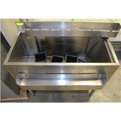 STAINLESS STEEL ICE BIN 36" X 17" X 32"