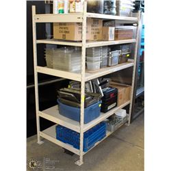 COMMERCIAL 5 TIER SHELVING UNIT 53" X 31" X 72"