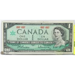 CANADIAN CENTENNIAL $1 DOLLAR BILL