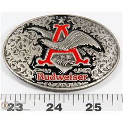 BUDWEISER COLORIZED BELT BUCKLE
