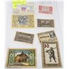 Image 1 : 8 GERMAN WORLD WAR MONEY (GERMAN NOTGELDS).