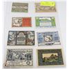 Image 1 : 8 GERMAN WORLD WAR MONEY (GERMAN NOTGELDS).