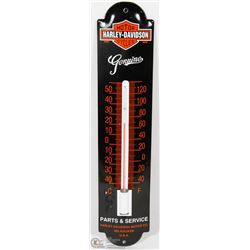 PORCELAIN -ENAMEL HARLEY DAVIDSON THERMOMETER.