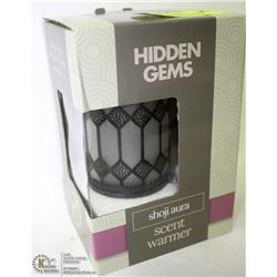 NEW HIDDEN GEMS CANDLE WARMER AND WAXES, THIS