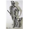 Image 1 : VINTAGE HUDSON PEWTER 1972 MINUTEMAN FIGURE.