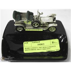 LESNEY 1907 ROLLS ROYCE MATCHBOX TRAY DIECAST &