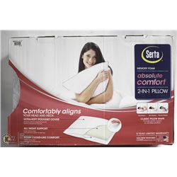 SERTA MEMORY ABSOLUTE COMFORT 2 IN 1 PILLOW