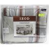 Image 1 : IZOD COMFORTER SET ,FULL/QUEEN,100% COTTON COVER