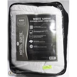 HOTEL SUITE WHITE GOOSE FEATHER/DOWN COMFORTER