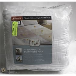NEW SUNBEAM THERAPEUTIC HEATING MATTRESS PAD,KING