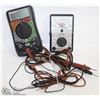 Image 1 : BOX W/TWO DIFFERENT VOLT/OHM METERS -