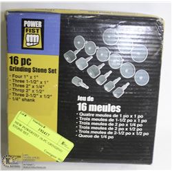 NEW POWERFIST 16-PC GRINDING STONE SET -