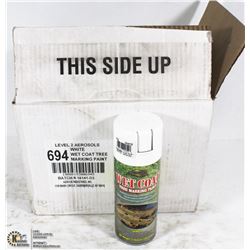 CASE OF 12 WET COAT TREE MARKING PAINT WHITE