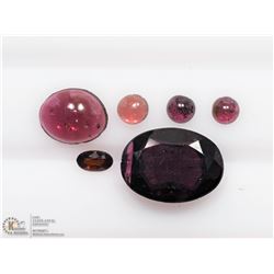 3) GENUINE GARNET GEMSTONES