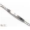 Image 2 : 4) STERLING SILVER MEDICAL ALERT BRACELET