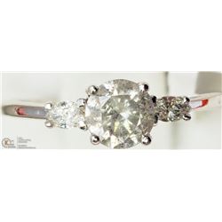 18) 14K WHITE GOLD DIAMOND RING