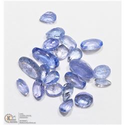 21) GENUINE TANZANITE GEMSTONES