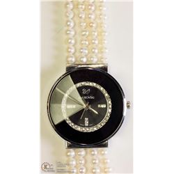 22) FRESH WATER PEARL BRACELET JEWELLERY WATCH