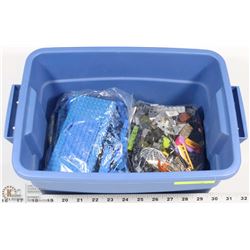 SMALL TOTE OF LEGO