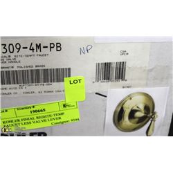 KOHLER FINIAL RITE-TEMP FAUCET LESS VALVE LEVER