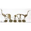 Image 1 : ESTATE COLLECTION OF BRASS CRANES