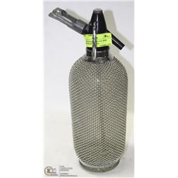 VINTAGE SPARKLETS LTD. WIRE MESH WRAPPED SODA