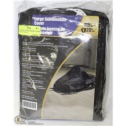 LARGE BLACK SNOWMOBILE COVER FITS 115" TO 129"