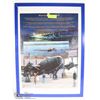 Image 1 : FRAMED PRINT WWII AIRPLANE.