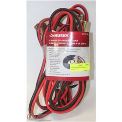 LOT OF 2  BOOSTER CABLES  8 GAUGE 12 FT