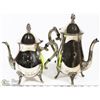 Image 1 : ESTATE SET OF SILVER TONE COFFEE & TEA POTS