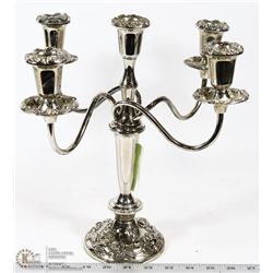 SILVER PLATED CANDELABRA