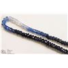 Image 2 : 40) 18K WHITE GOLD CLASP NATURAL SAPPHIRE NECKLACE