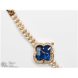 41) FRESH WATER PEARL BRACELET JEWELLERY WATCH