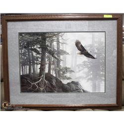 LARGE PROFESSIONALLY FRAMED "FLYING