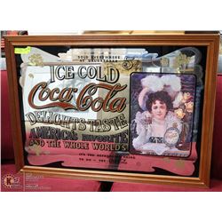 COCA COLA MIRROR 37"X27".