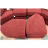 Image 2 : NEW RED FABRIC 4PC SOFA  SECTIONAL INCL
