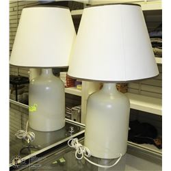 PAIR OF TABLE LAMPS.