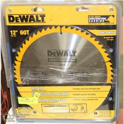 4 ASSORTED 12" SAW BLADES,