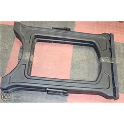 SET OF TWO BLACK PLASTIC SAW HORSES -