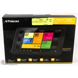 POLAROID 9" TABLET IN  BOX WITH CHARGE CORD