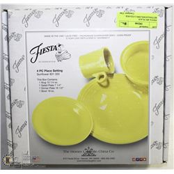 FIESTA 4PC PLACE SETTING,SUNFLOWER COLOUR