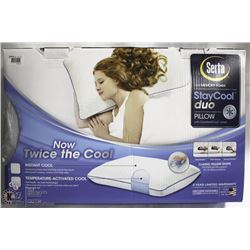 SERTA GEL MEMORY FOAM STAY COOL DUO PILLOW