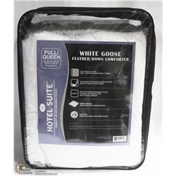 HOTEL SUITE WHITE GOOSE FEATHER/DOWN COMFORTER