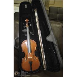 B USA STUDENT VIOLIN WITH CASE.