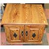 Image 1 : VINTAGE WOOD TONE 2 DOOR END TABLE