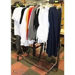 CONTENTS OF RACK INCLUDES OVER 40 NEW PCS MENS