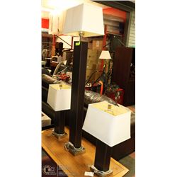 SET OF 3 LAMPS INCL 2 TABLE AND FLOOR