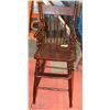 Image 1 : ANTIQUE HIGH CHAIR. HOME