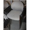 Image 2 : LOT OF 16 GREY PADDED ARM CHAIRS